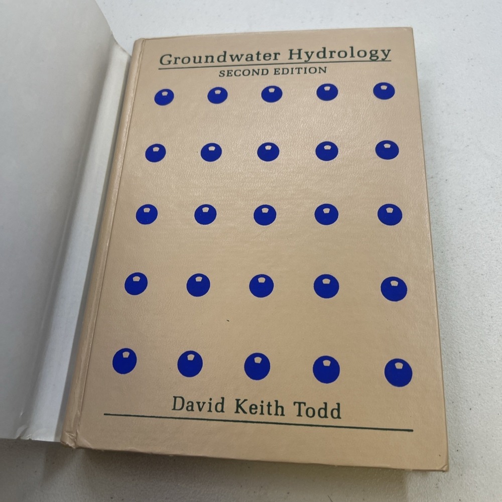 GROUNDWATER HYDROLOGY, 2ND EDITION By David Keith Todd - Hardcover-Dust Cover - Picture 3 of 9